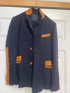 Isamu Katayama Navy wool suit